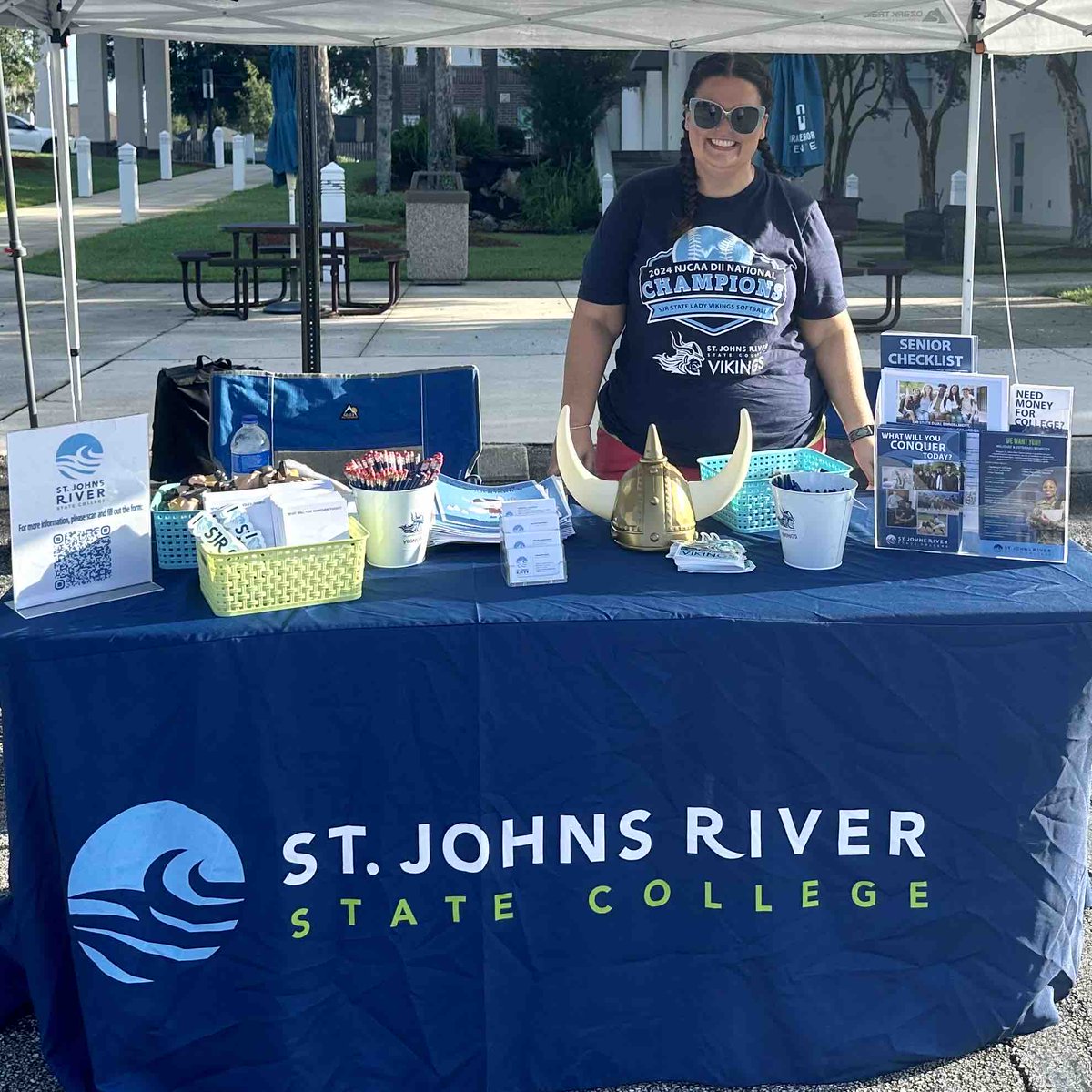 SJRState's tweet image. Get set for the new school year at the Back to School Bash! SJR State, @TH_center & other local organizations are teaming up to support students with school supplies & more, setting them up for a successful year.
Join us July 26 from 9-11 a.m. outside the Thrasher-Horne Center.