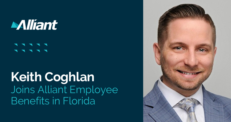 Keith Coghlan has joined the #EmployeeBenefits Group of #AlliantInsurance where he will design and implement effective, multi-year benefit strategies that align employee benefit goals with broader organizational objectives. bit.ly/40WL230