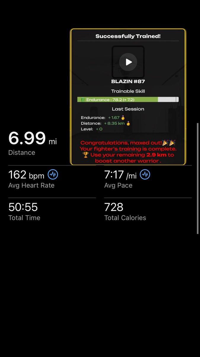 Donquixuote's tweet image. Gm ⚫️
Day 2 of the block. A nice Blazin fartlek for our first workout. @fightersunbound