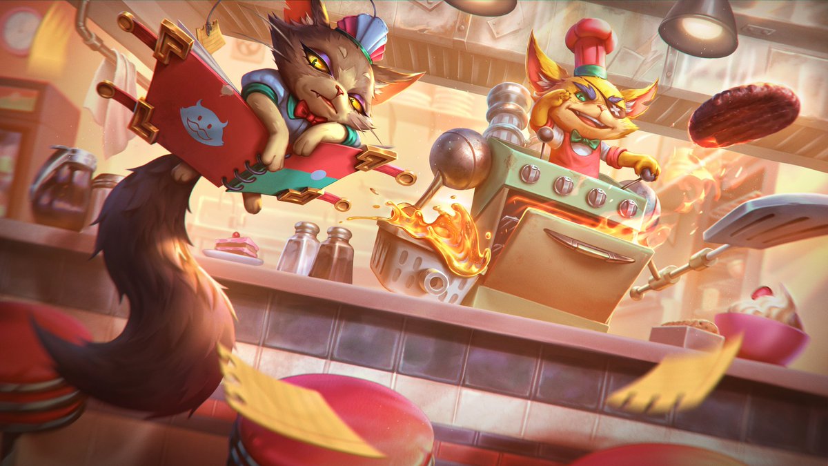 A splash for my fan designs of Yuumi and Rumble I made earlier 😼🍔🍳
#LeagueOfLegends #LeagueOfLegendsFanArt #ArtofLegends #Yuumi #rumble