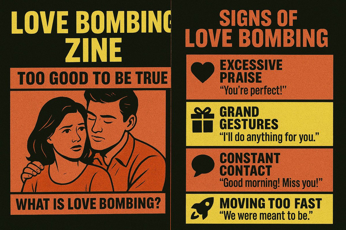 thenarcnetwork's tweet image. Love bomb zine. #narcissism #Gaslighting