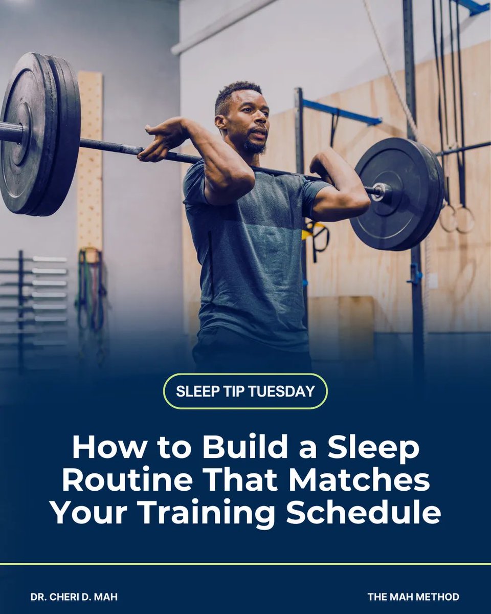 drcherimah's tweet image. Most athletes train hard but few think about how their sleep routine supports (or sabotages) their performance. Here's how to align your sleep with your training schedule to recover smarter and optimize for peak performance!
#SleepTipTuesday #AthleteSleep #SleepOptimization