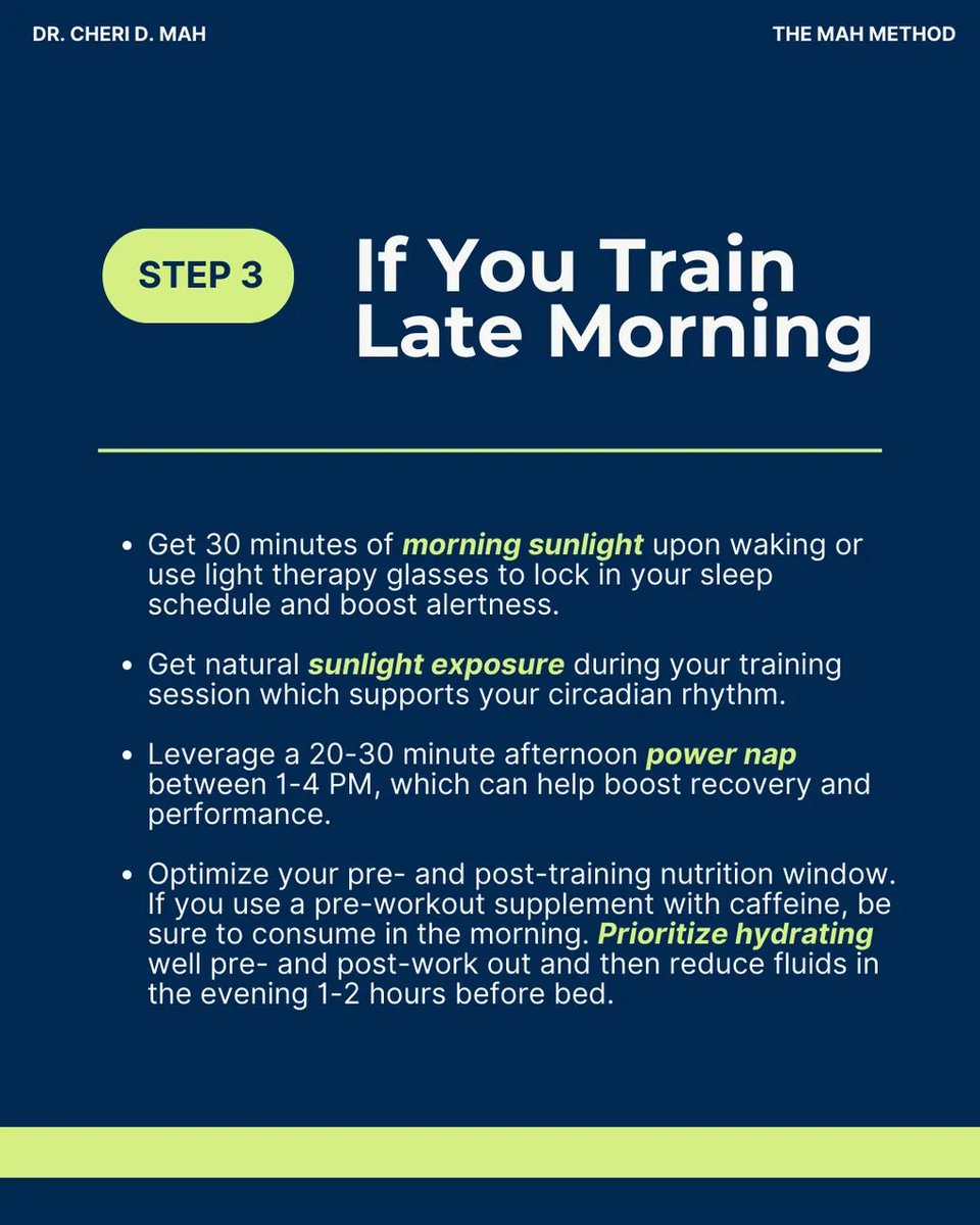 drcherimah's tweet image. Most athletes train hard but few think about how their sleep routine supports (or sabotages) their performance. Here's how to align your sleep with your training schedule to recover smarter and optimize for peak performance!
#SleepTipTuesday #AthleteSleep #SleepOptimization