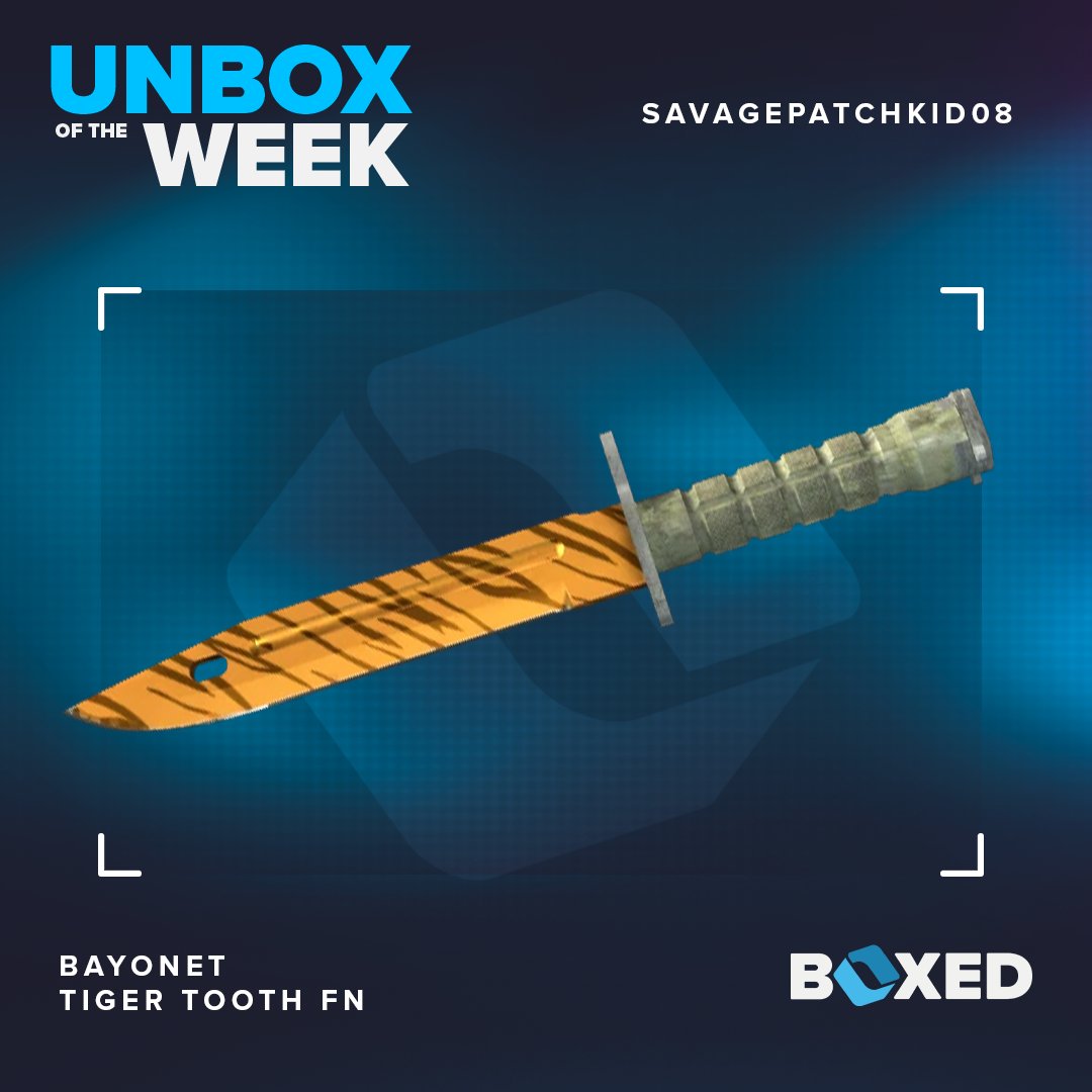 BoxedCS's tweet image. Who else loves the Tiger Tooth? 🐯
