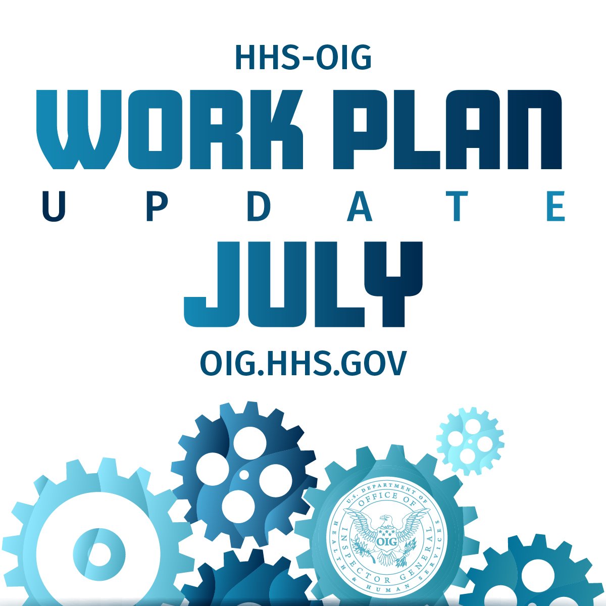 HHS-OIG's Work Plan is a description of all current and upcoming reports designed to promote the economy, efficiency and effectiveness of HHS programs. View updated items in the July 2025 Work Plan here: direc.to/fgxn