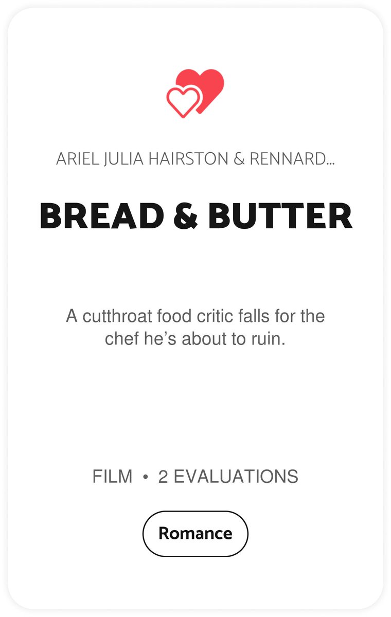 Send BREAD &amp; BUTTER by Ariel Julia Hairston &amp; Rennard West straight to your inbox on blcklst.com blcklst.com/projects/175077 #BlackListWeekendRead