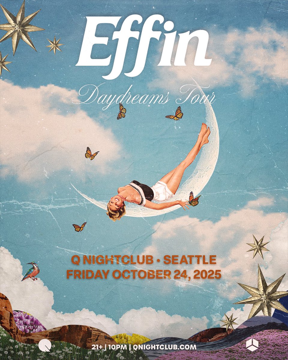 RedCubePDX's tweet image. WAKE UP! ✨ @EffinOfficial is bringing his Daydreams Tour to Portland on October 17th & Seattle on October 24th! You do NOT want to sleep on this one. Tix on sale Friday at 10AM! ☁️🌙