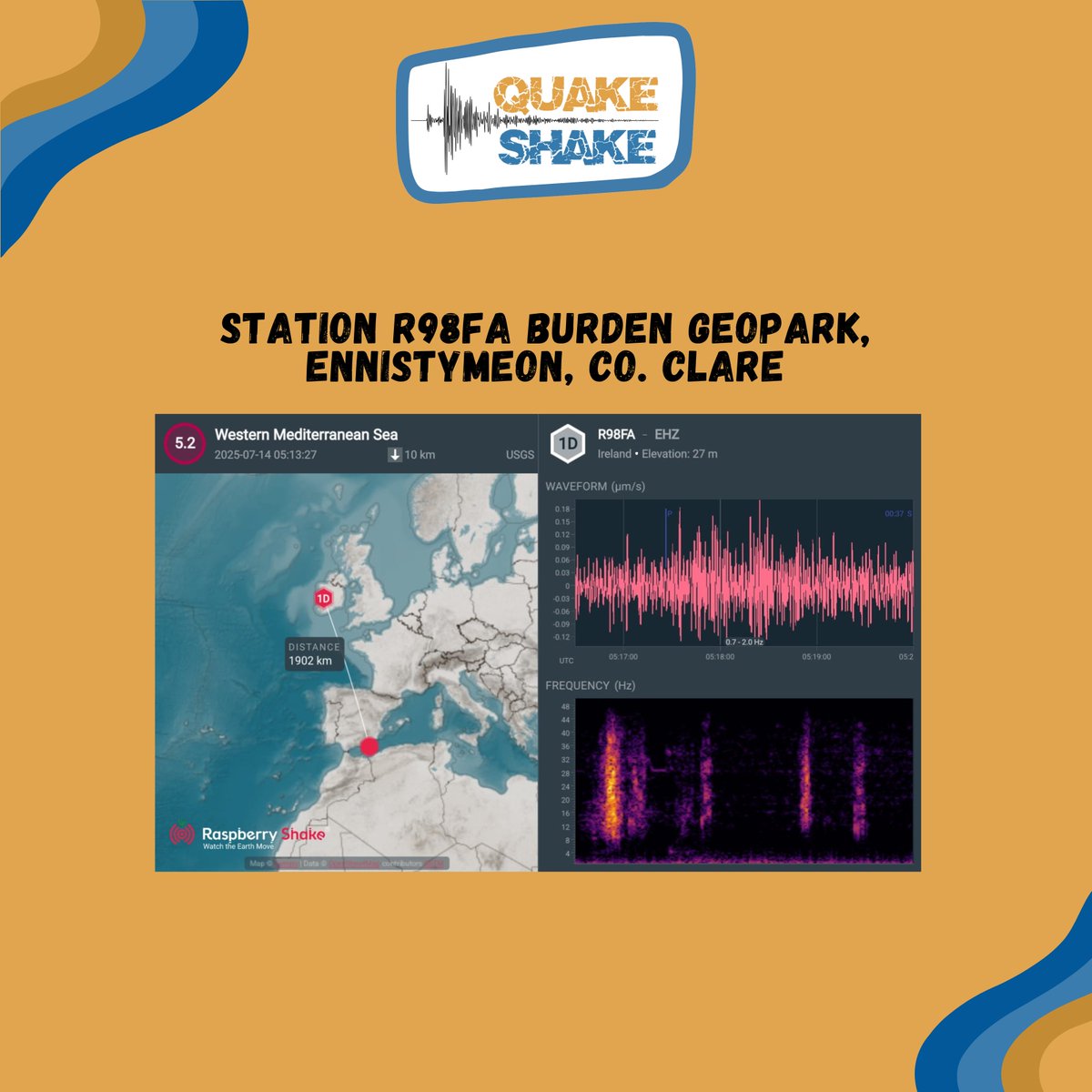 M5.2 earthquake struck off southern Spain yesterday, 22 km offshore. It was widely felt. Mobile alerts were issued, and a tsunami warning was later lifted. No injuries reported, but minor damage occurred, including ceiling tiles falling at Almería airport.