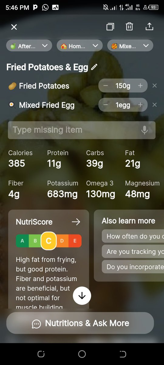Threads_by_euni's tweet photo. Consistency wins the race, but exams, has been a current challenge for me to feed well...I had to take this as lunch throughout the day and track my consumption @NutriScanApp
#NutriScanChallenge https://t.co/NFj7cUilib