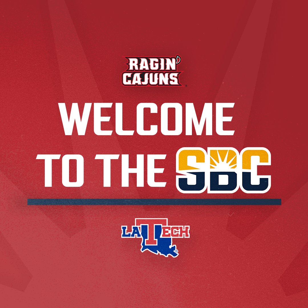 The 𝗥𝗶𝘃𝗮𝗹𝗿𝘆 𝗜𝘀 𝗥𝗲𝗻𝗲𝘄𝗲𝗱 ... join us in welcoming Louisiana Tech back to the Sun Belt Conference 🤝 

🔗 ragncaj.co/7d5

#GeauxCajuns