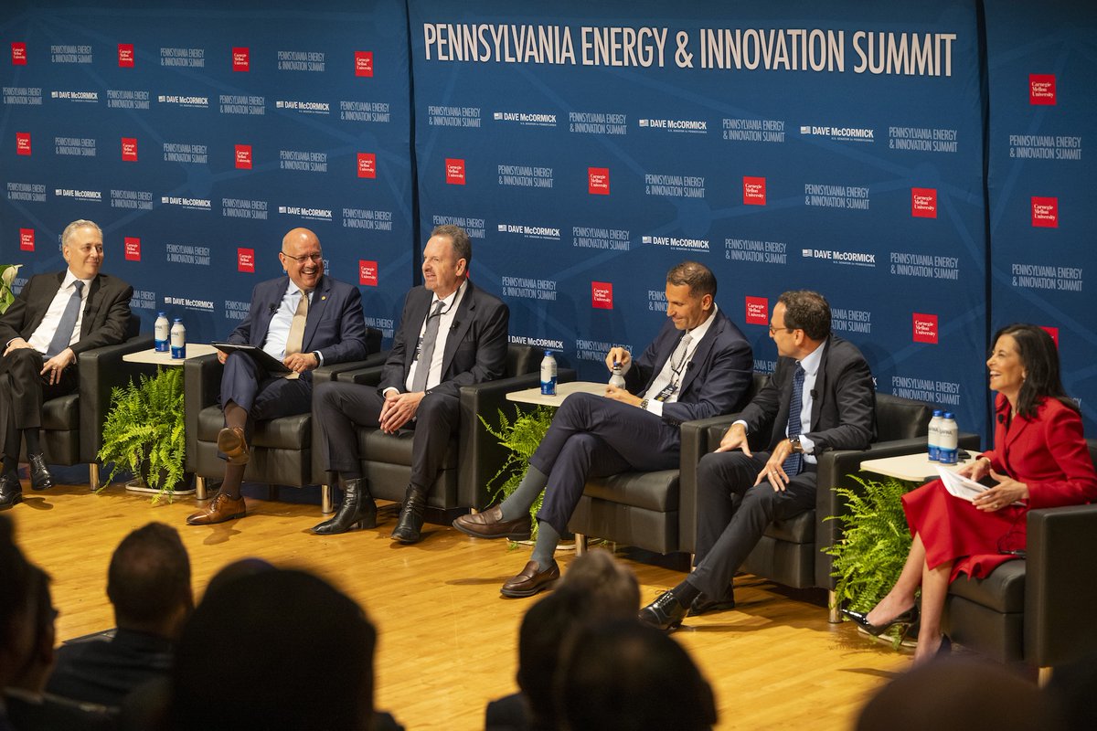 CarnegieMellon's tweet image. Scenes from the Pennsylvania Energy and Innovation Summit today at CMU.