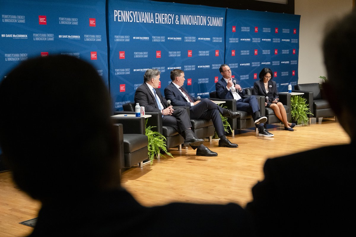 CarnegieMellon's tweet image. Scenes from the Pennsylvania Energy and Innovation Summit today at CMU.