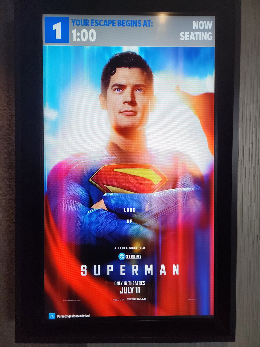 Wasn't originally planning on watching Superman tbh but I've seen so much talk about it so here I am with the wife on a movie date 😅 let's see 👀