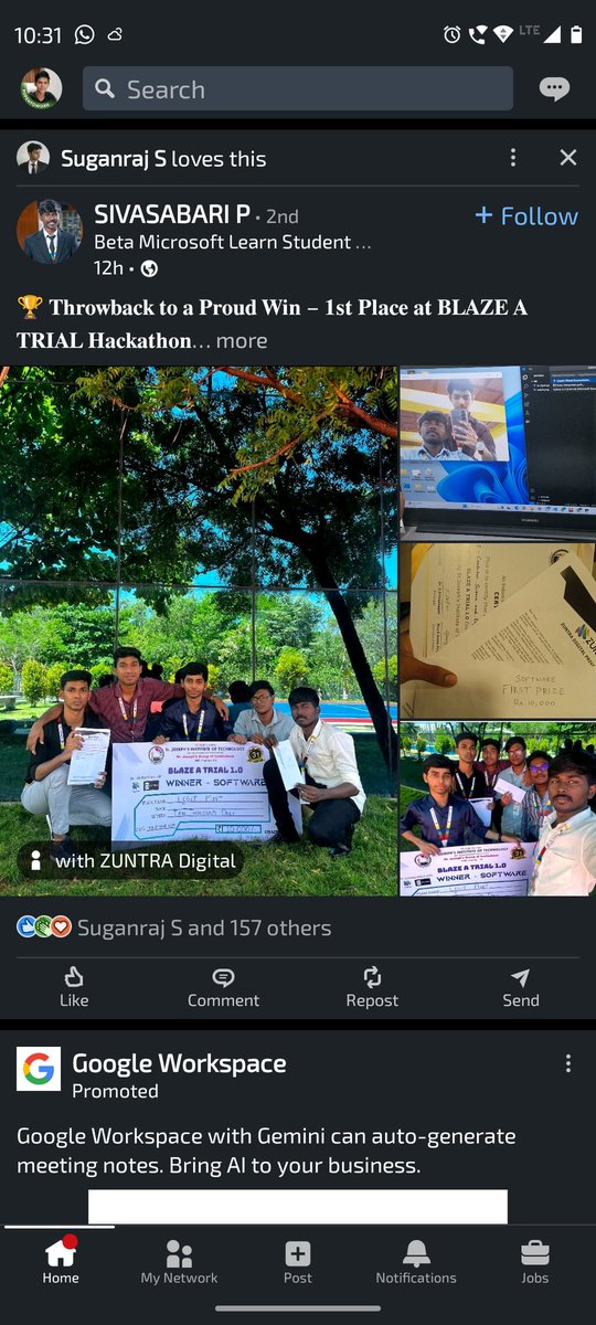 codevam23's tweet image. Okay, my bad LinkedIn has a Dark Mode. Which is not good for the eyes I guess..