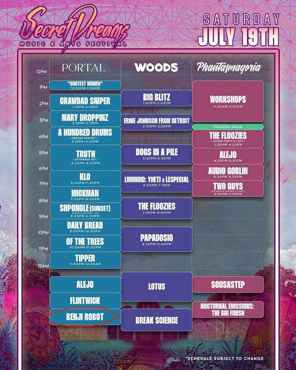 benjirobotmusic's tweet image. Secret Dreams is a big book this year, and I’m writing the last chapter at the Portal Stage Saturday night.
If you’re still there, I promise to make it worth it