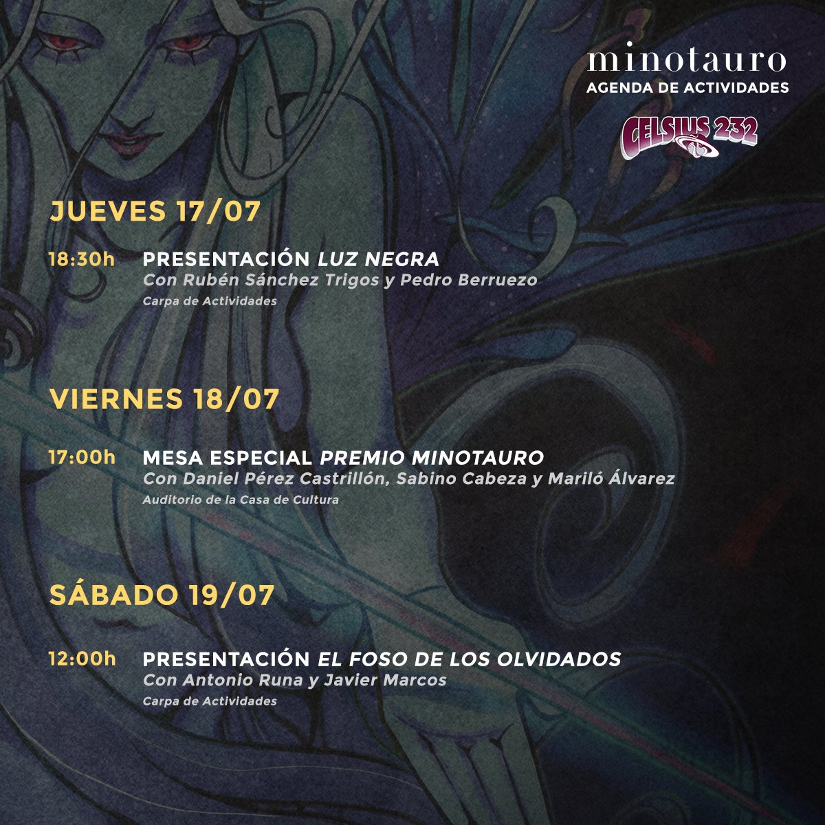 antonio_runa's tweet image. El próximo sábado en el festival Celsius 232, hablaremos un poquito de mi última novela y de lo que se tercie. ¡NOS VEMOS!