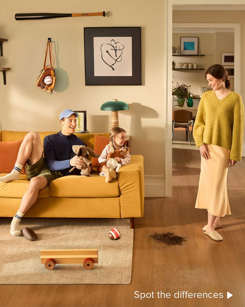 roborockglobal's tweet image. Life&apos;s better with more playing and less cleaning. Let the F25 ACE handle the messes, and take a moment to spot the differences. 👀

How many do you see? Let us know in the comments! (Hint: cleaning is an art) 🖼️ 🧼

#Roborock #F25Series #SpotTheDifferences