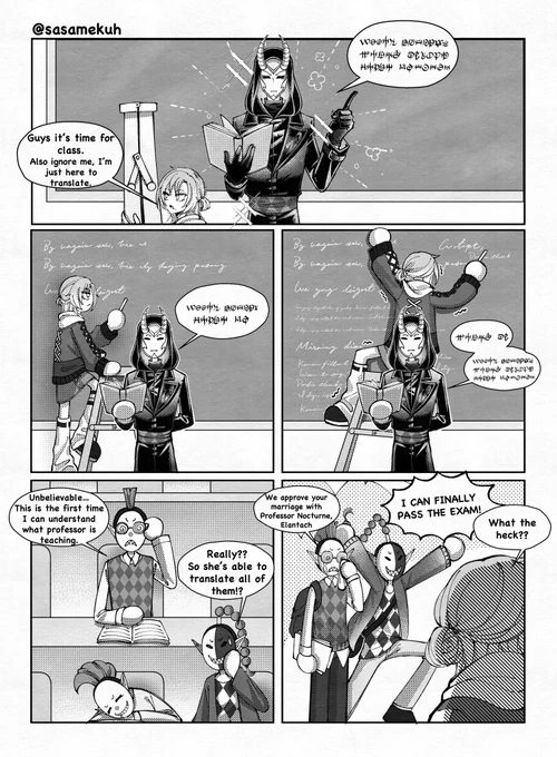 【Modern AU】Even the Harlequin students approve their marriage🤣

#nocturneofoblivion #roguetrader #rogue_trader #rogue_artist #wh40k #warhammer40k #WarhammerArt 