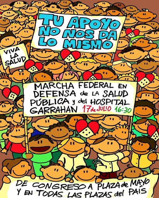 Este jueves, tenemos que estar todos
Marcha Federal en Defensa de la Salud Pública y del Hospital Garrahan