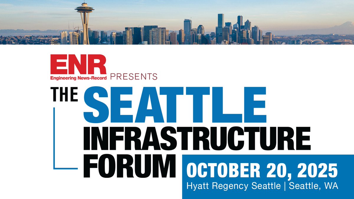📢 Registration for #SIF25 is OPEN!

Join Sound Transit, WSDOT &amp; Port of Seattle leaders Oct. 20 at the Hyatt Regency Seattle.

💼 Network. 💡 Learn. 💬 Lead.
🕓 Early Bird ends 9/19 — Save your seat today: brnw.ch/21wUamM

#SeattleInfra #ENREvents #InfrastructureForum