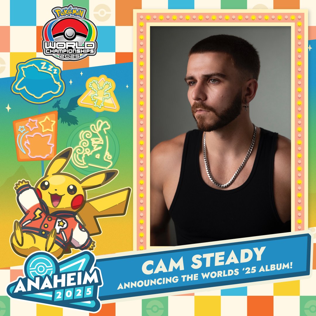 TheCamSteady's tweet image. I am beyond proud to announce that I’m on the official Pokemon World Championships ‘25 album!
I’ll be releasing 3 original songs with Pokemon and wrote on a 4th!
This is truly a dream come true, thank you to @Pokemon for believing in us. This is a dream come true!
Pre-Save ⬇️