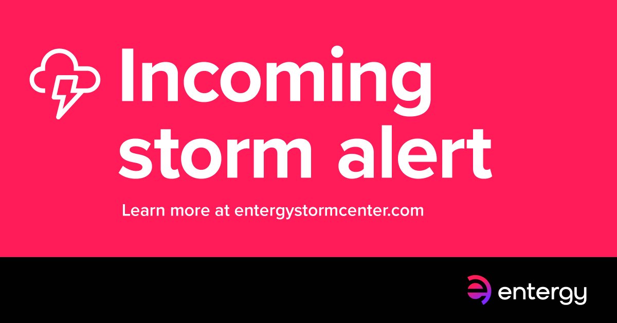 EntergyLA's tweet image. Severe weather is predicted for our area this week. Are you prepared? Learn how you can be #stormready: enter.gy/60144ffbe