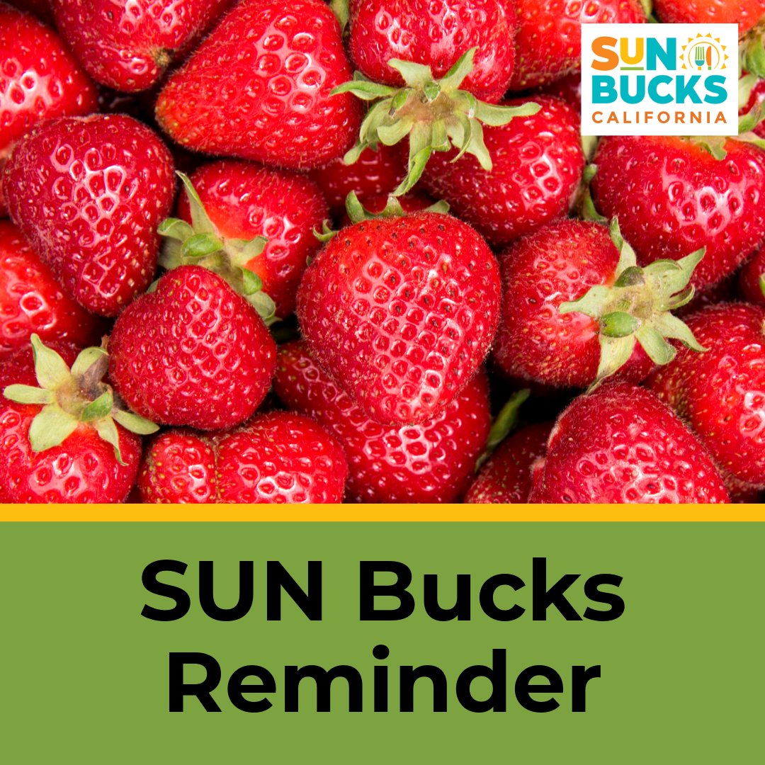 Don’t miss out on SUN Bucks! 🌞 Update your address at your child's school, services office, or online at BenefitsCal.com. Extra details at cdss.ca.gov/SUNBucks