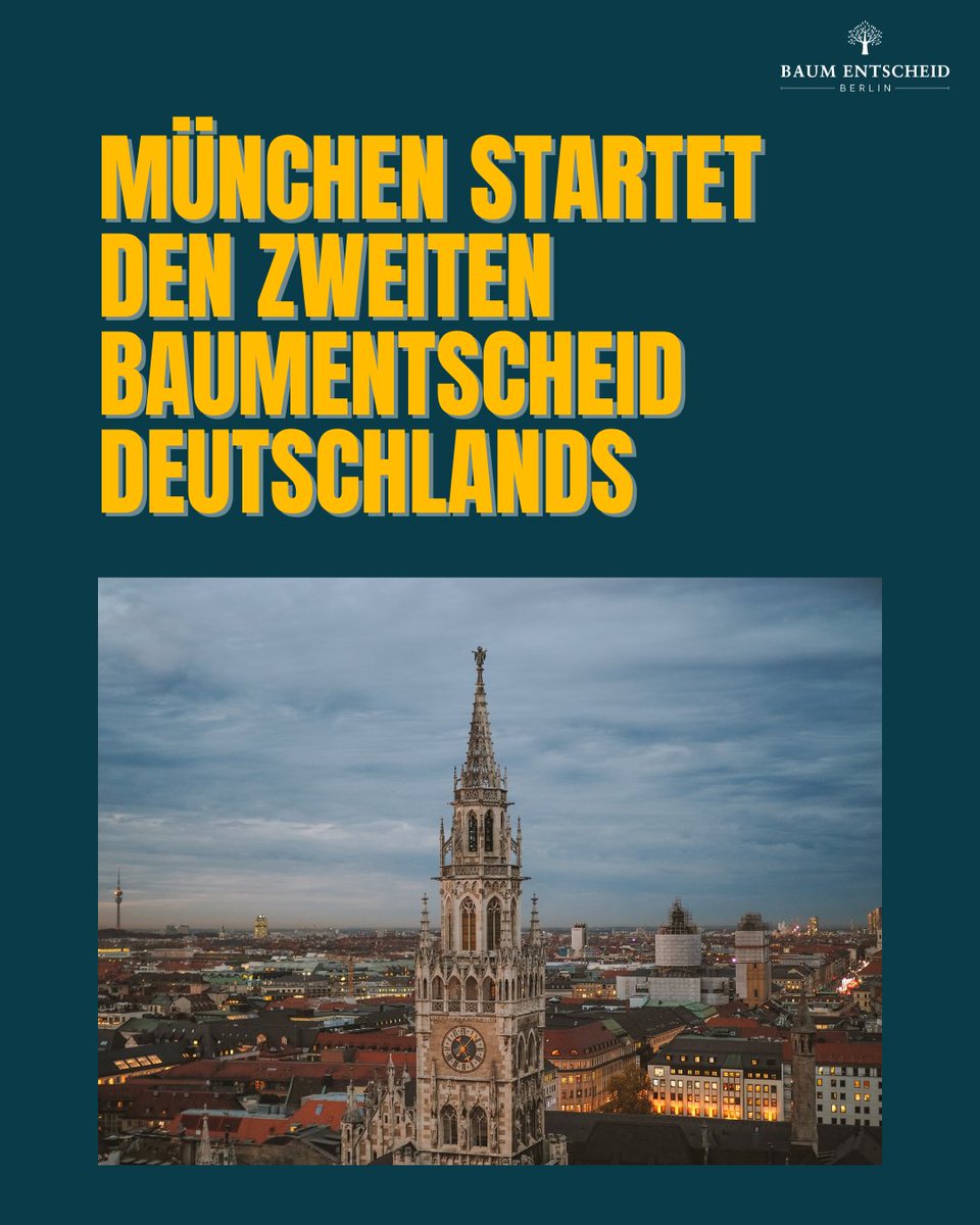 🌳 München startet den zweiten BaumEntscheid!
Auch München ist stark versiegelt, heizt sich weiter auf. Bäume senken die Temperatur um mehrere Grad und speichern täglich 100e Liter Wasser.
Die Initative ist gemeinsame Arbeit von Grünen und CSU. Das Ziel: alle 15 Meter 1 Baum ✊