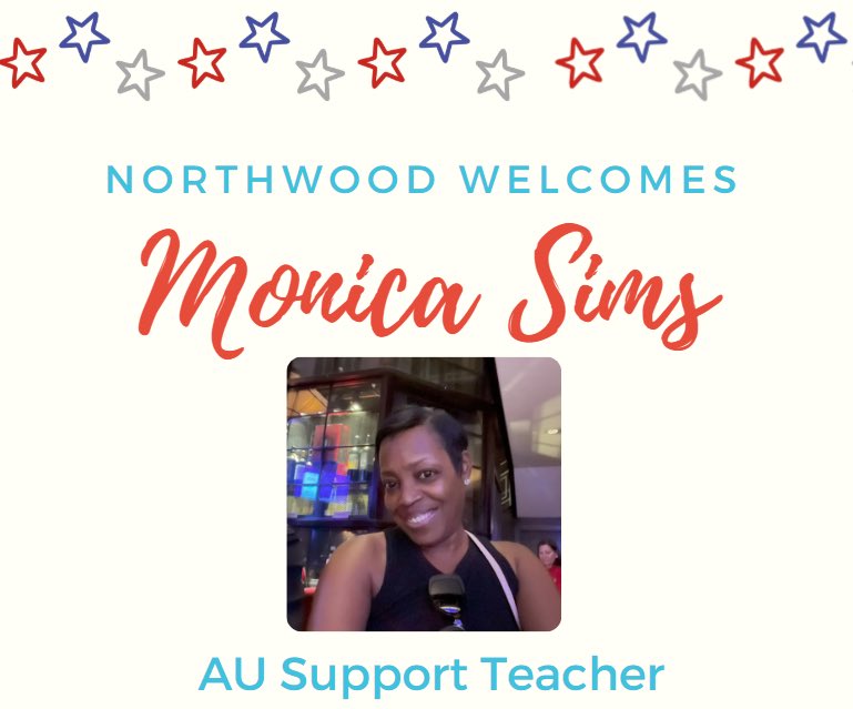 We are happy to welcome Monica to the Northwood family! ⁦<a href="/NWES_Principal/">Northwood ES</a>⁩ ⁦<a href="/FultonZone5/">Angela Parham</a>⁩