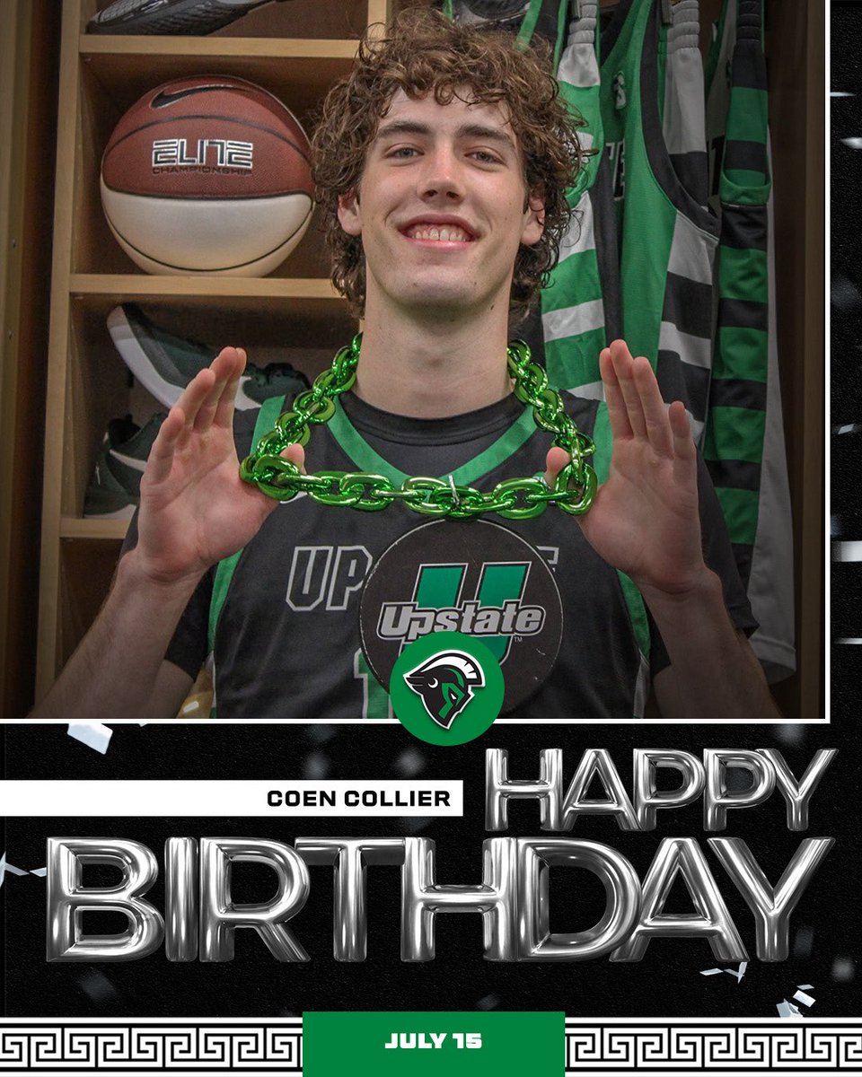 UpstateMBB's tweet image. Coen! Happy Birthday Big Fella!
#spartanarmy⚔️ help us wish Coen a very Happy Birthday!