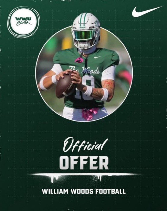 After a great phone call with coach @JustinBarnes84 I’m blessed to announce that I have received an offer to play college football at William Woods University! All glory to God!