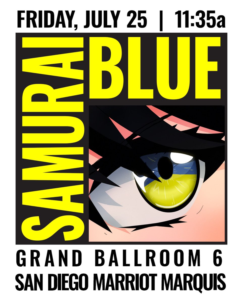 Afterimage_EN's tweet image. San Diego, start your engines! Samurai Blue: Afterimage will be screening at SDCC and we want to see YOU there!
Join us on Friday, July 25th at 11:35am for a screening and Q&A from our director @The7Seraphs and the crew!
Let’s pack the Marquis with racing fans! 🏁