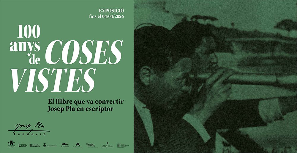 FJosepPla's tweet image. Ens plau convidar-vos a la presentació del llibre
"Coses vistes (1920-1925)" de Josep Pla
el dijous, 17 de juliol a les 19 h a la Fundació Josep Pla amb @CarlotaGurt, Maria-Arboç Terrades, editora del volum, Jordi Cornudella i @PlaXavierpla5
fundaciojoseppla.cat/esdeveniments/…