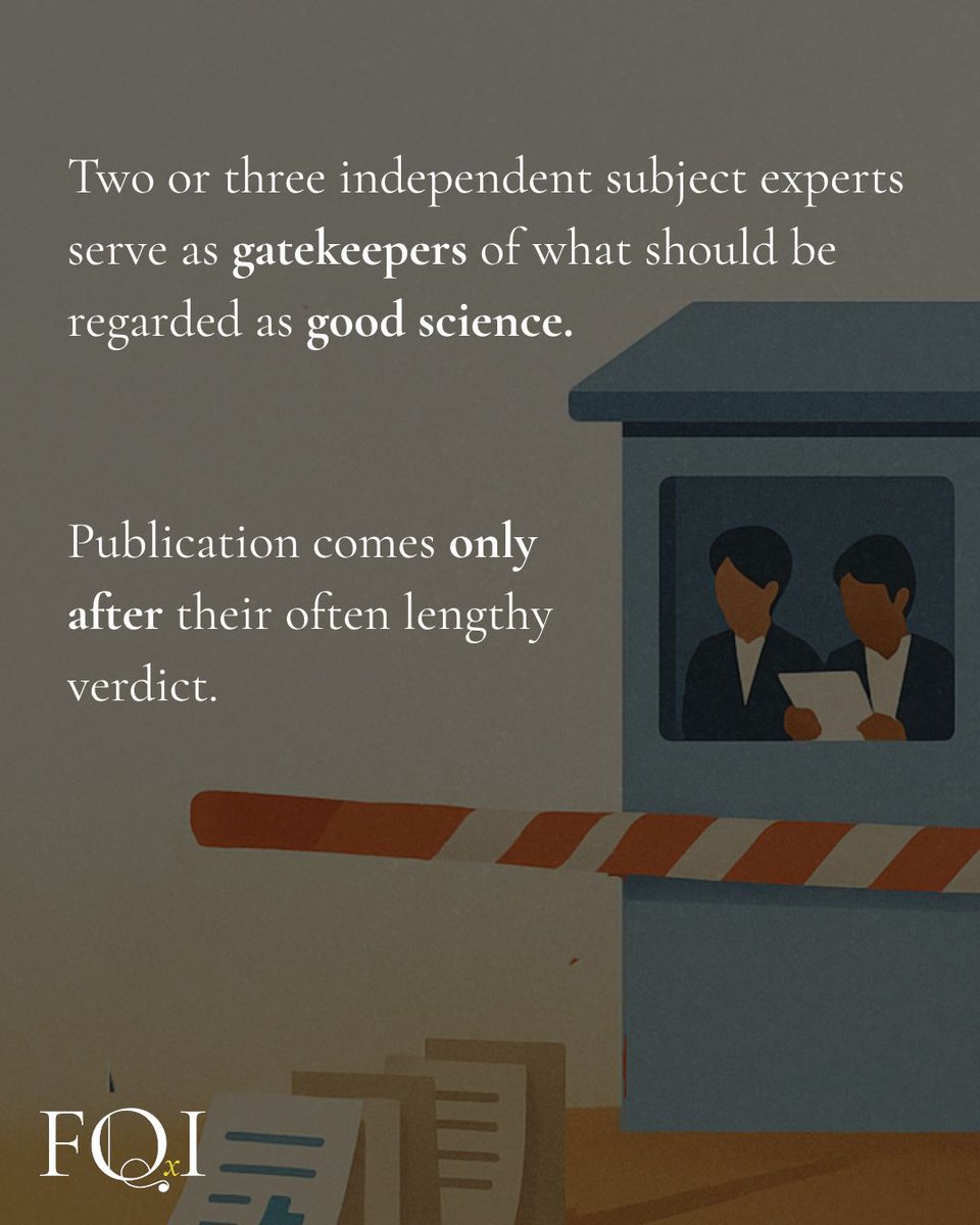 FQXi's tweet image. Peer review gatekeeping may be unnecessary for good science. In eLife, editors publish papers first, then add reviews after.
READ MORE: qspace.fqxi.org/articles/272/r…