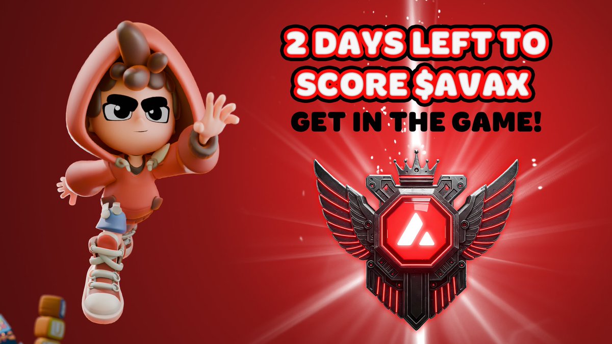 2 days left! ⏰

Don’t miss your chance to win $AVAX and exclusive Fundora rewards in AVALANCHE BATTLE PASS S1. 🎮🔥

Play now 👉 avaxpass.playfull.com

Let the final grind begin! 🏁