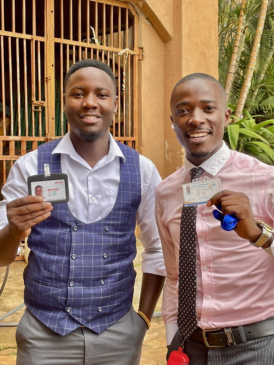 H_Ssekiwunga's tweet image. A month ago I was working with Ssebugwawo under the same brand @bbstvug, he crossed to @nbstv and today we met in the field carrying different work IDs….. I miss him on the team but happy for him because he is happy and very creative