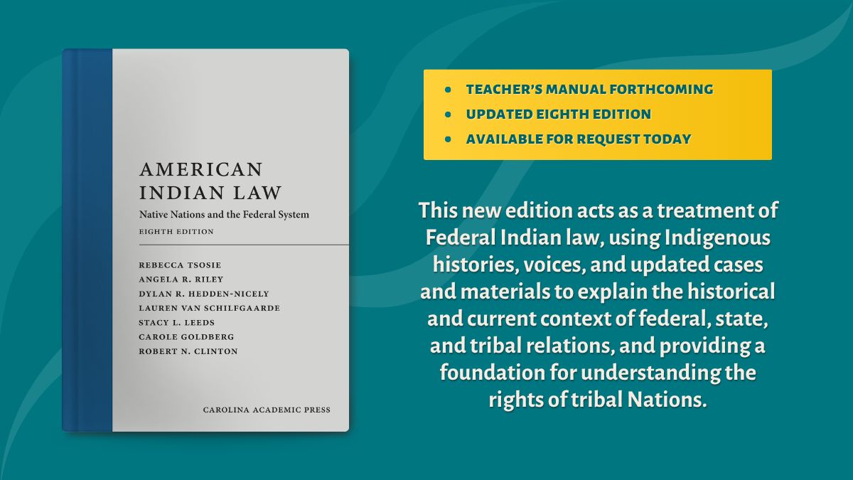 NEW at CAP! 🎉 See what new titles we have in #Legal Research, #LegalWriting &amp; #AmericanIndianLaw, now available at our website. Check them out here: cap-press.com/books/new and request your exam copy TODAY for the Fall! 📚