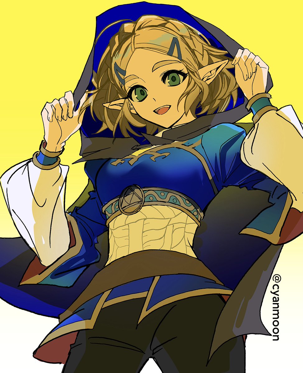 Cyanmooon's tweet image. 画着画着就想通了该怎么画 #zelda