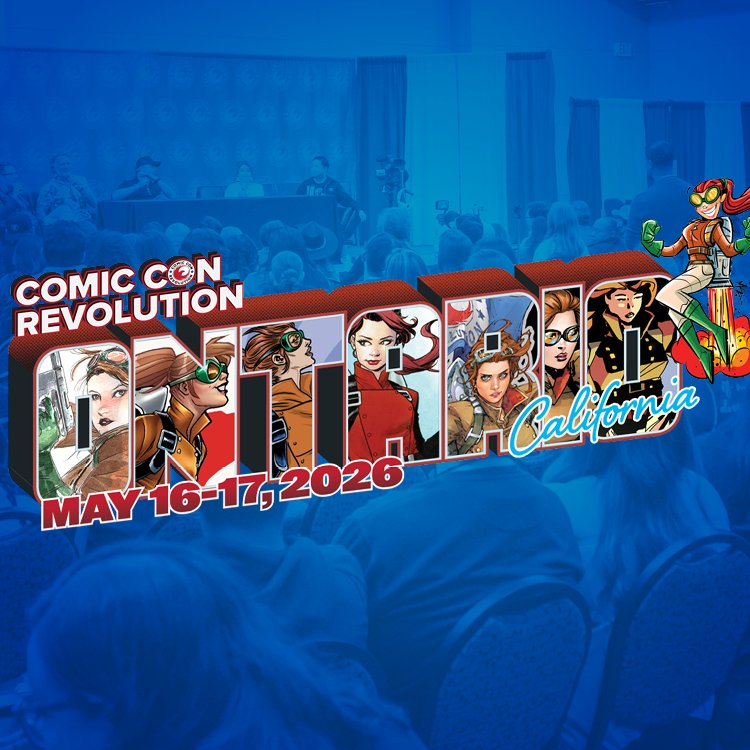 ComicConRvltn's tweet image. 💥 Comic Con Revolution returns May 16 &amp;amp; 17, 2026 at the Ontario Convention Center! First guest announcements and super early bird ticket deals launch this September!

#comicconrevolution #comiccon #comicon #socal #inlandempire #losangeles