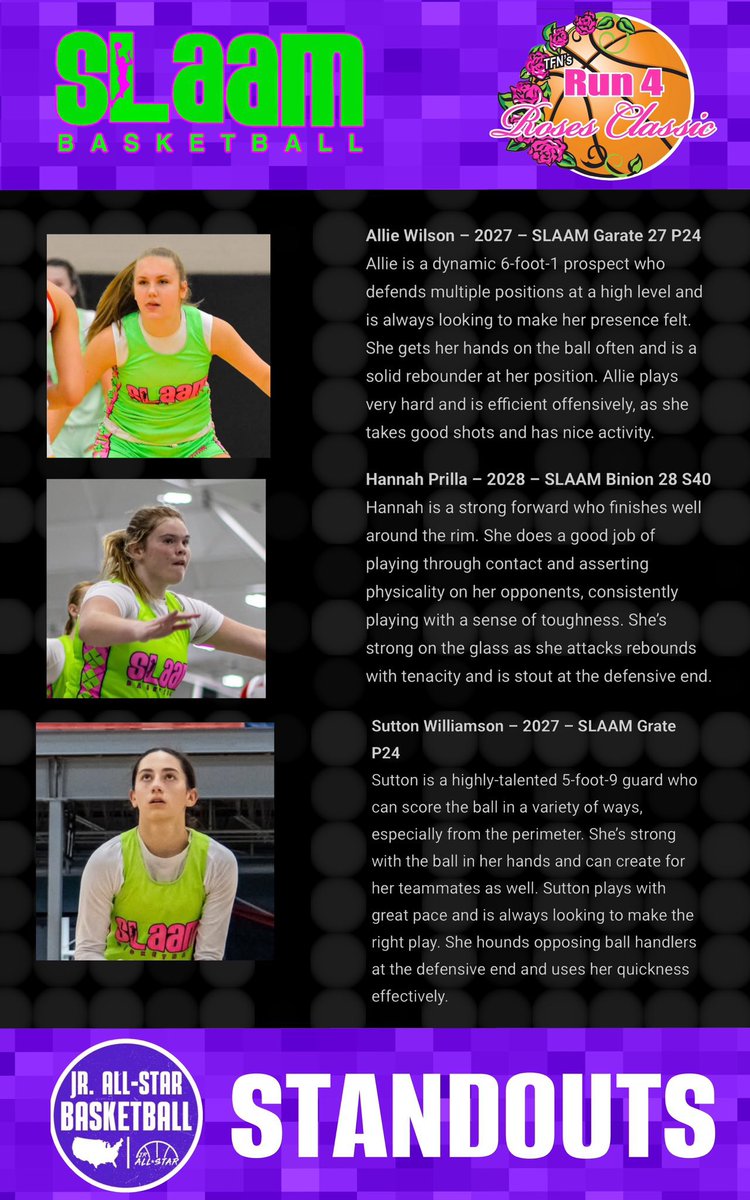 Hannah Prilla (@hannahprilla21) on Twitter photo Thank you so much <a href="/JrAllStarBB/">Jr. All-Star Girls Basketball</a>!!
<a href="/JustinBinion/">J. Binion</a> 
<a href="/SLAAM2028Binion/">SLAAM U15 P24</a> 
<a href="/SLAAMBASKETBALL/">slaambasketball</a> Thank you so much <a href="/JrAllStarBB/">Jr. All-Star Girls Basketball</a>!!
<a href="/JustinBinion/">J. Binion</a> 
<a href="/SLAAM2028Binion/">SLAAM U15 P24</a> 
<a href="/SLAAMBASKETBALL/">slaambasketball</a>