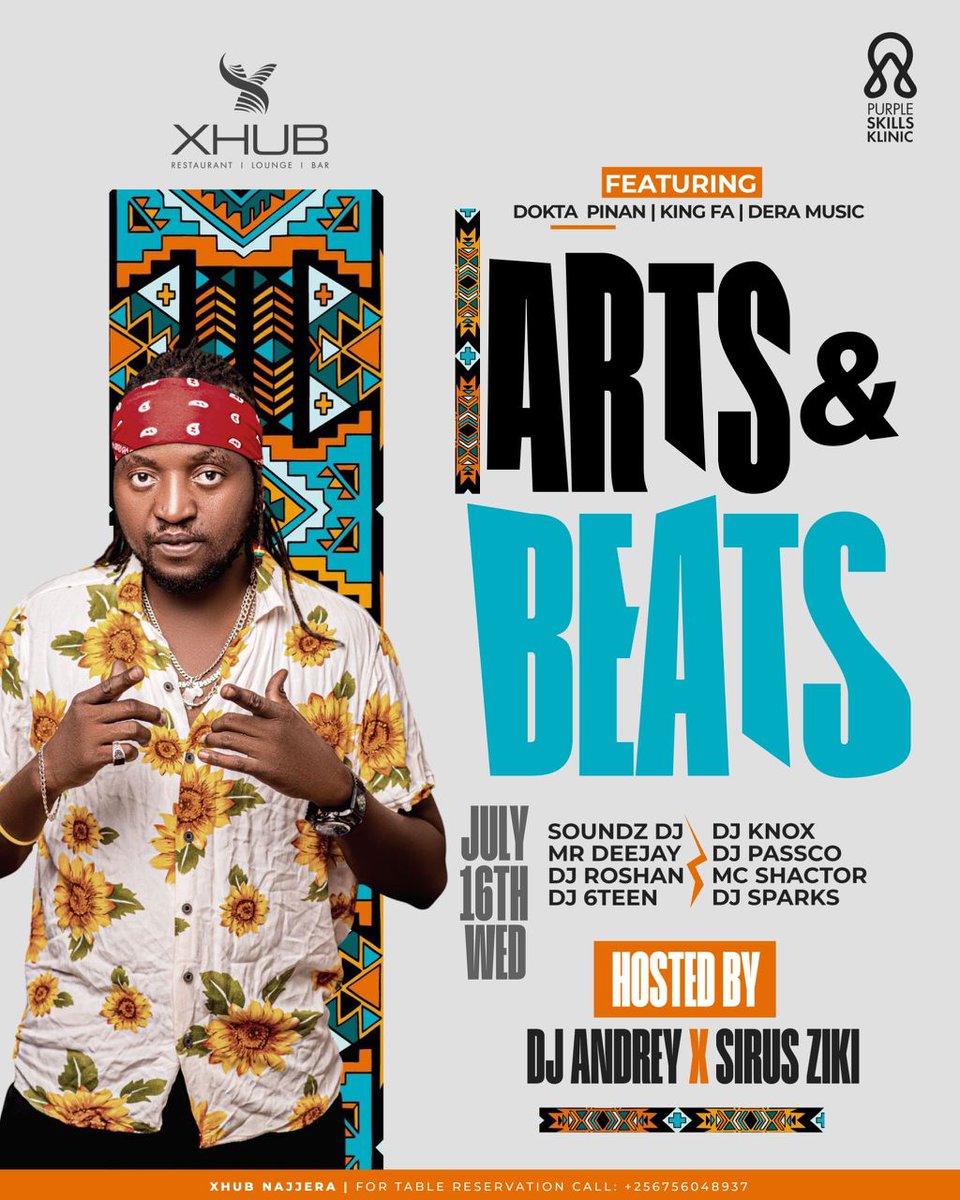 PromotahVago42's tweet image. @dokita_pinan Arts and Beats will represent the lumasaba
Let's all be there Hosted by @Sirus_ziki and @DjAndrew