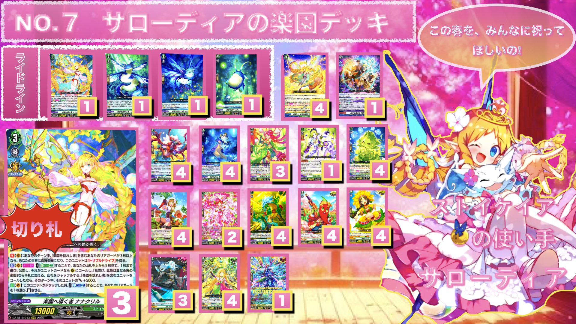 ヴァンガード　ナナクリルデッキ 構築済みデッキ 『ナナクリル 』 | デッキ販売 | ヴァンハッピー