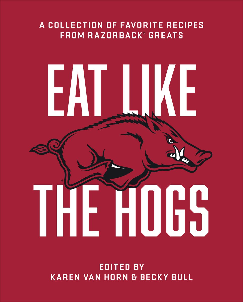 uarkpress's tweet image. EAT LIKE THE HOGS is available for pre-order!
“a one-of-a-kind cookbook that brings Razorback pride to the table with nearly 300 beloved recipes straight from the kitchens of University of Arkansas legends."
—Eddie Jackson
uapress.com/product/eat-li…