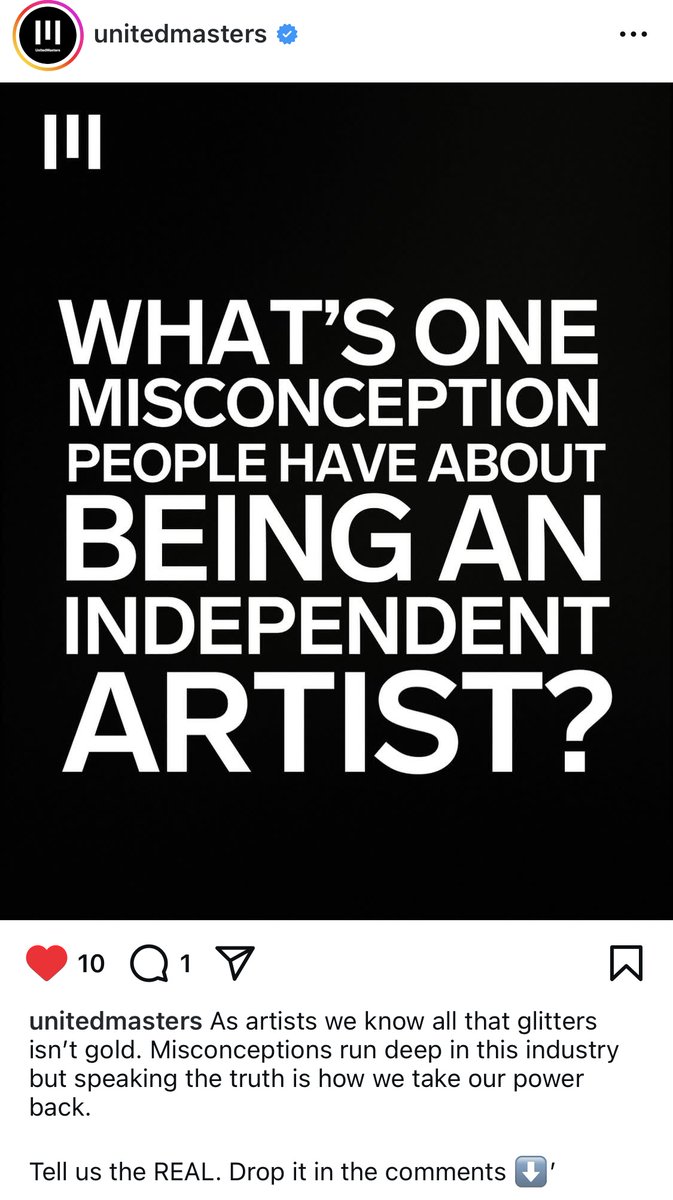 twainlo's tweet image. . @unitedmasters asked the question about #IndieMusic, so I simply answered 🤷🏾♂️