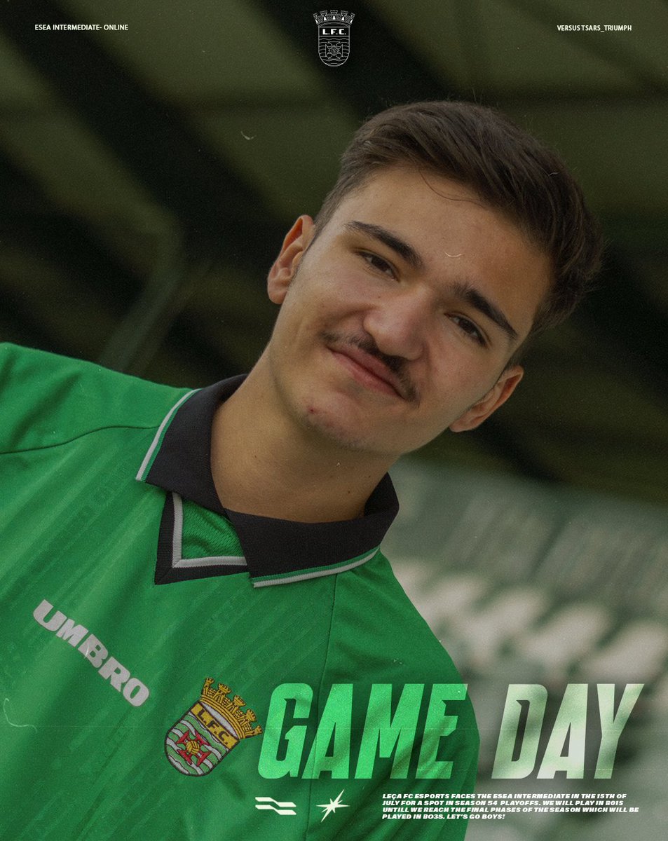 Nova season, nova turma. 💥
Hoje começa a caminhada.

Abram alas para a Season 54 da <a href="/ESEA/">ESEA League</a> Intermediate 👊

📺 Em direto às 19h: twitch.tv/lecafcesports

#PelaDefesaDaNossaRaça #LeçaFCEsports