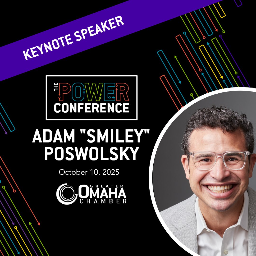 We’re thrilled to welcome <a href="/whatsupsmiley/">Adam Smiley Poswolsky</a> as keynote for The POWER Conference! A global expert on workplace belonging, he’s helped top orgs like Google and the U.S. Navy build connected, high-performing cultures.

Learn more about Smiley: omahachamber.org/powerconferenc…