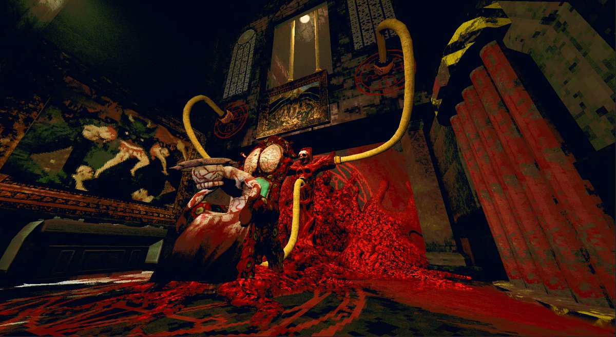 TaintedPact's tweet image. Cooking up something biblical in the church of Rotwood. 🤓 I think level design might be my favorite aspect of game design.
#indiegame #indiegamedev #PSX #survivalhorror