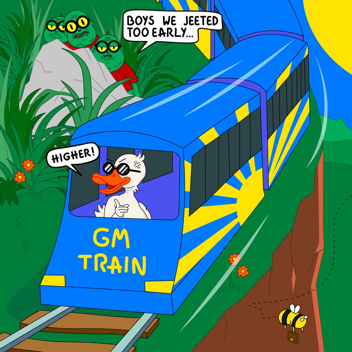 GM ☀️

Guess the next stop!

-&gt; Higher 🔵