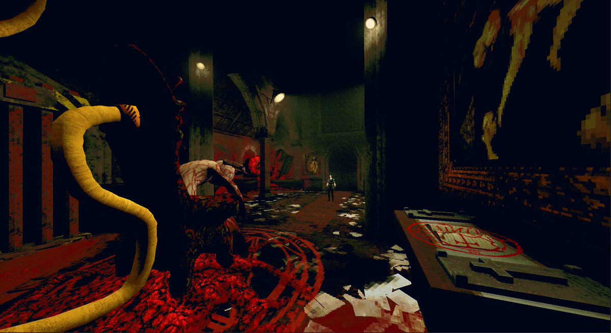 TaintedPact's tweet image. Cooking up something biblical in the church of Rotwood. 🤓 I think level design might be my favorite aspect of game design.
#indiegame #indiegamedev #PSX #survivalhorror