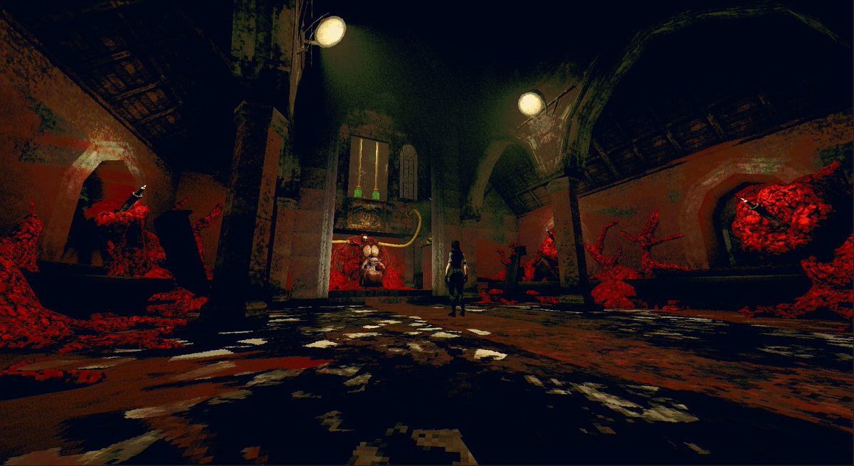 TaintedPact's tweet image. Cooking up something biblical in the church of Rotwood. 🤓 I think level design might be my favorite aspect of game design.
#indiegame #indiegamedev #PSX #survivalhorror